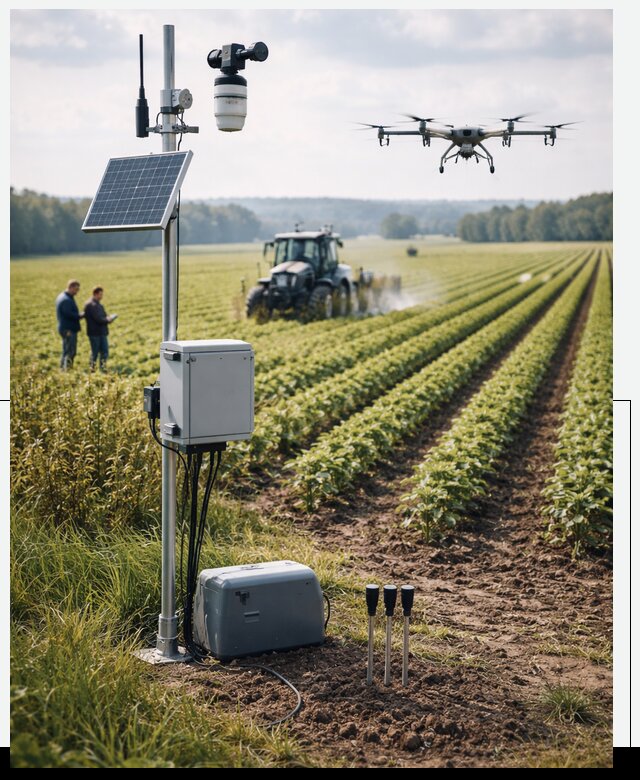 Разработка IoT мониторинга полей в Чайковском от 8603 р. | АвикейЧкв