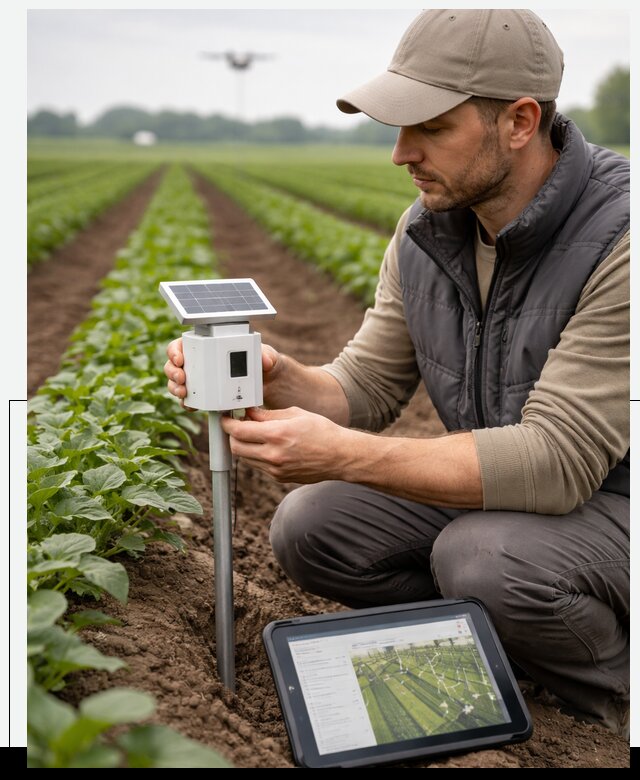 IoT мониторинг сельскохозяйственных полей и контроля в Чайковском