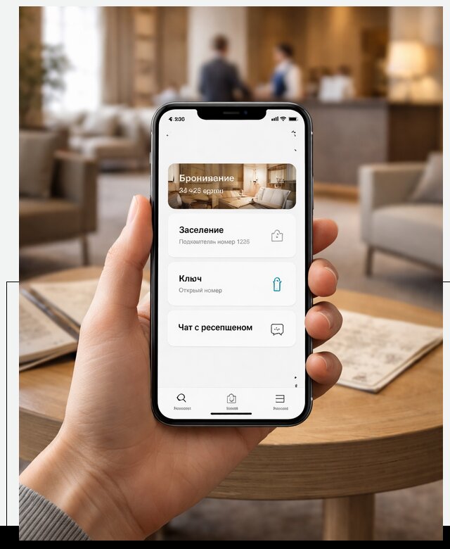 Мобильное приложение для гостей отеля в Чайковском, управление сервисом